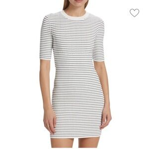 Frame striped bodycon dress